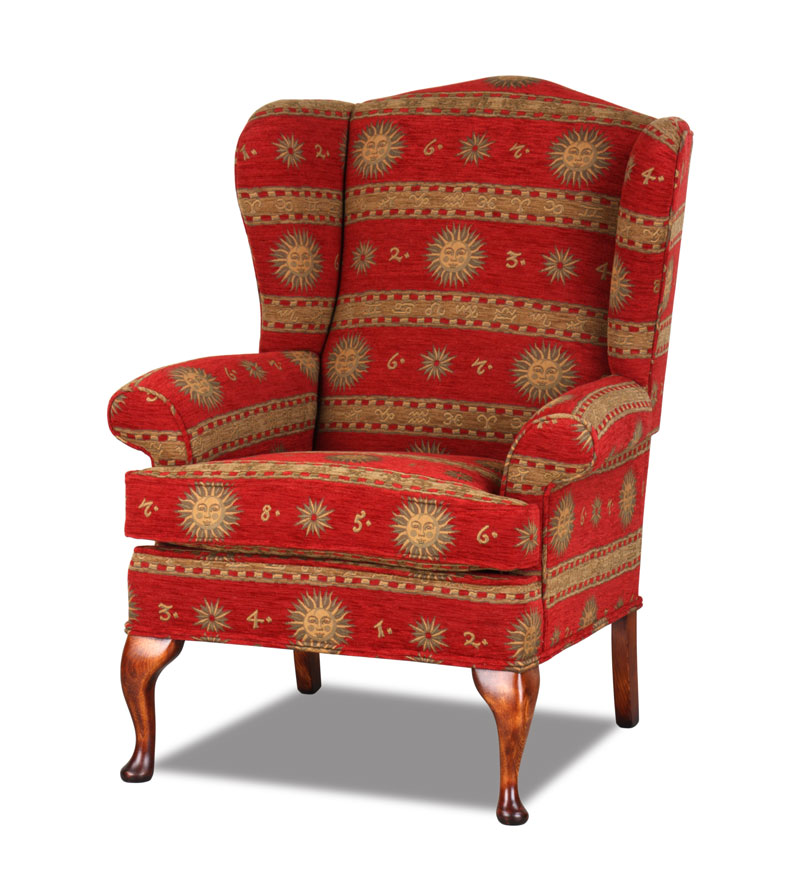 Donington Ohrensessel in Stoffbezug Olympia Red
